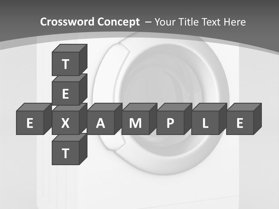 Laundry Generated White PowerPoint Template
