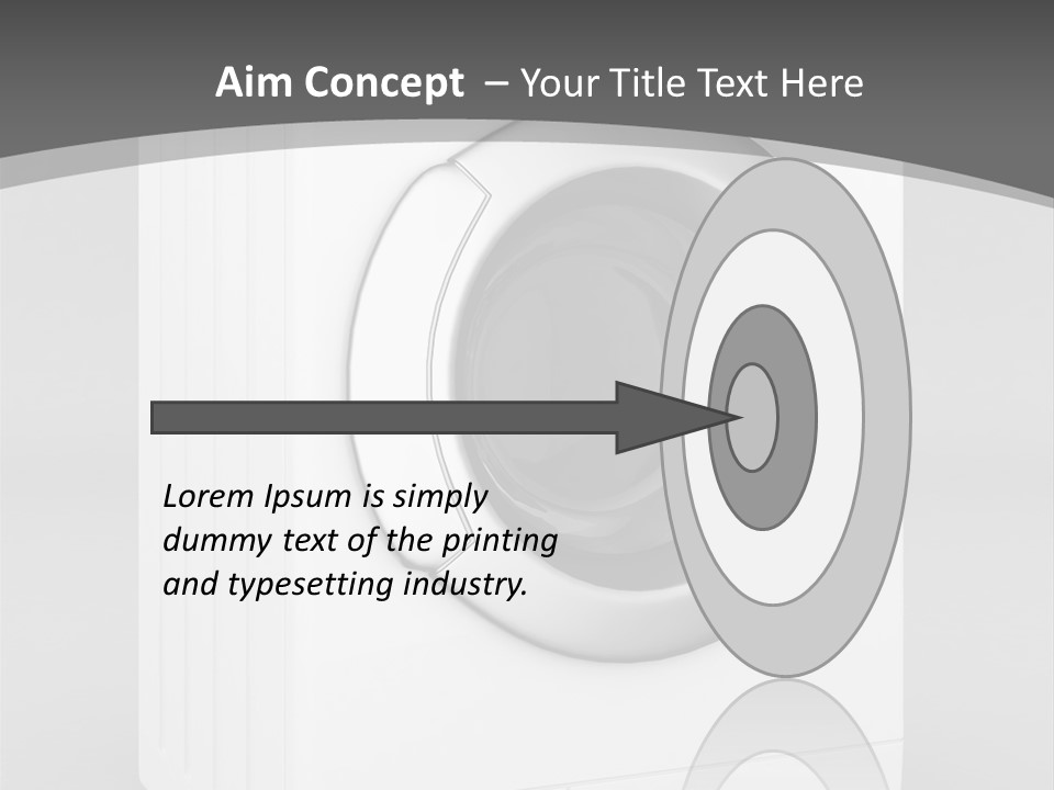 Laundry Generated White PowerPoint Template