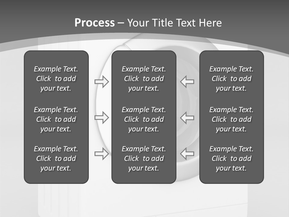 Laundry Generated White PowerPoint Template