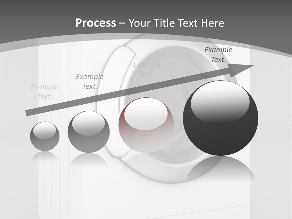 Laundry Generated White PowerPoint Template