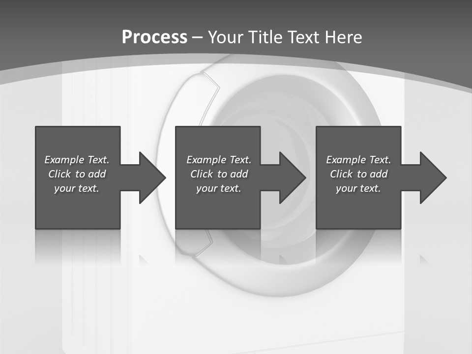 Laundry Generated White PowerPoint Template