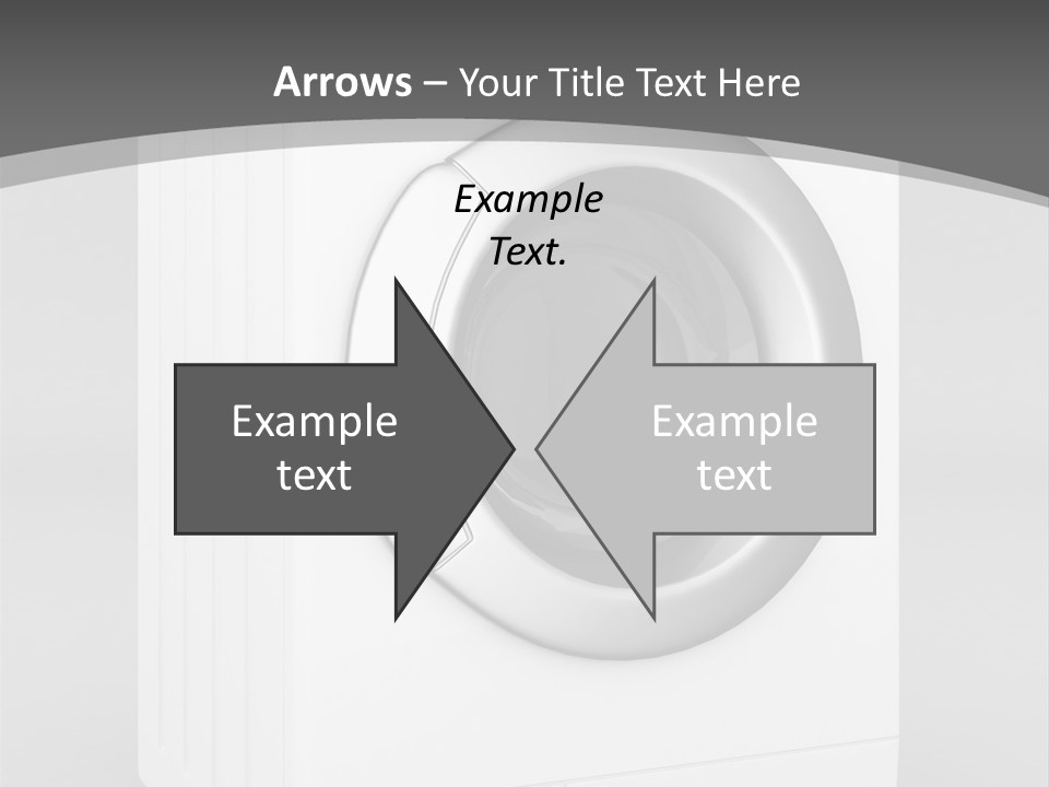 Laundry Generated White PowerPoint Template