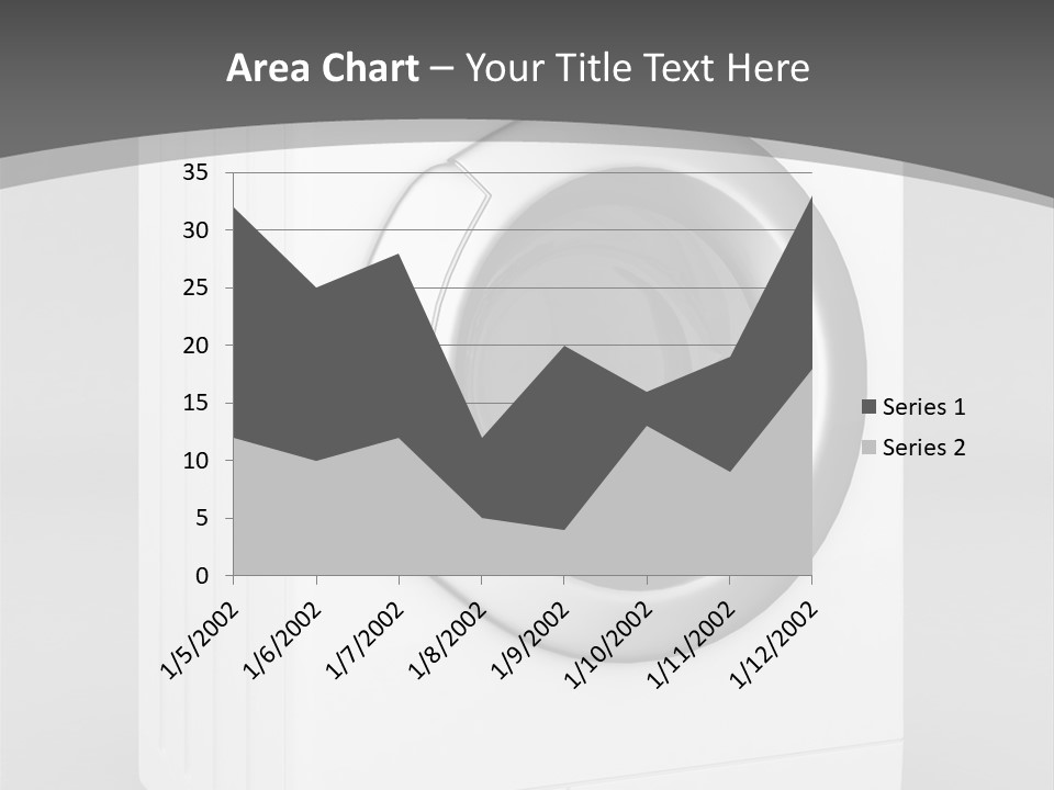 Laundry Generated White PowerPoint Template