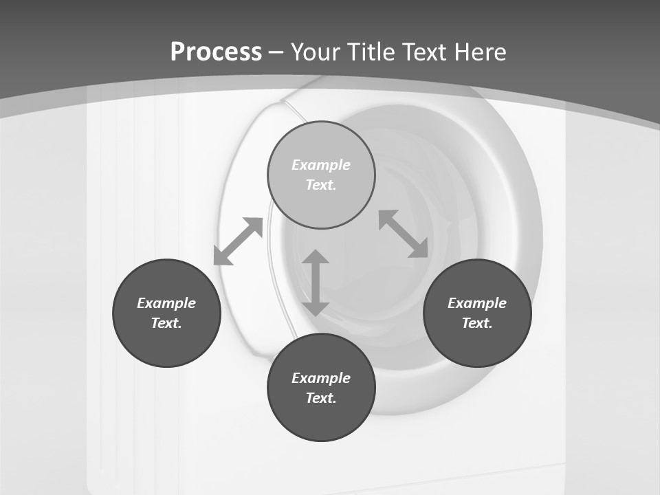 Laundry Generated White PowerPoint Template
