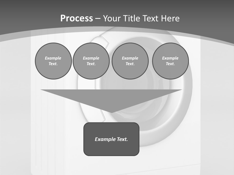 Laundry Generated White PowerPoint Template
