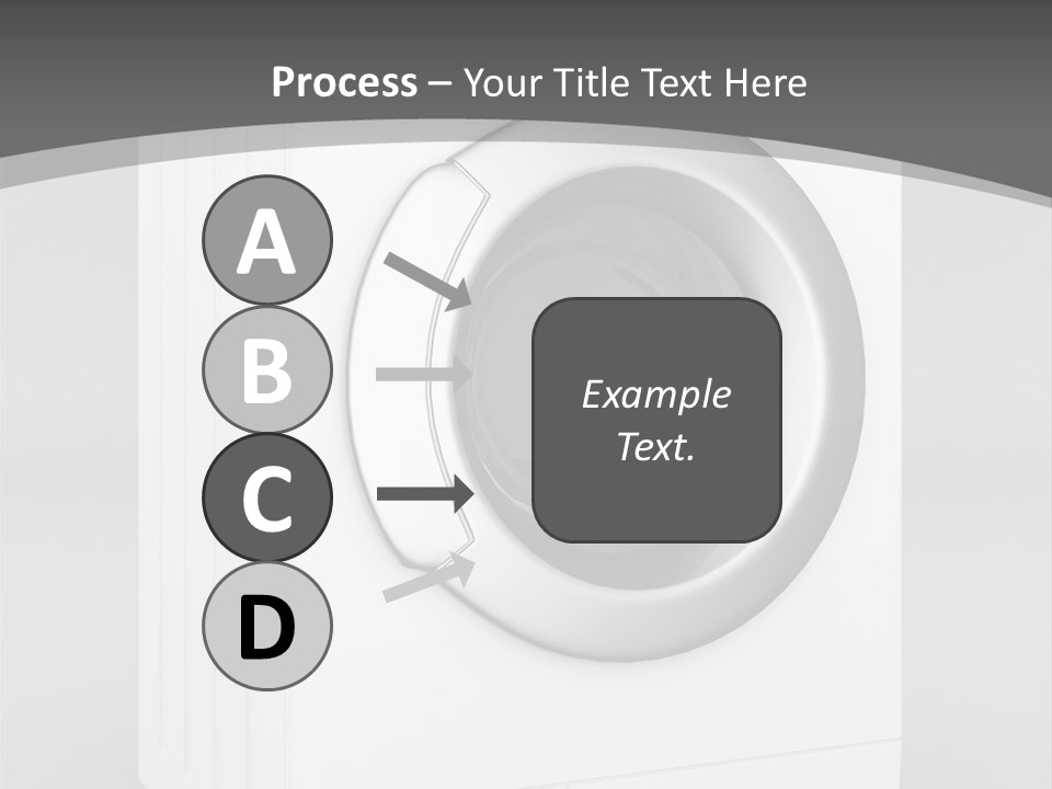 Laundry Generated White PowerPoint Template