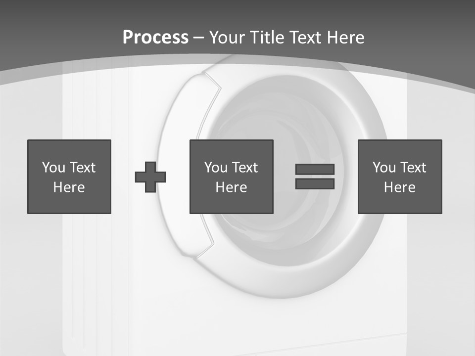 Laundry Generated White PowerPoint Template