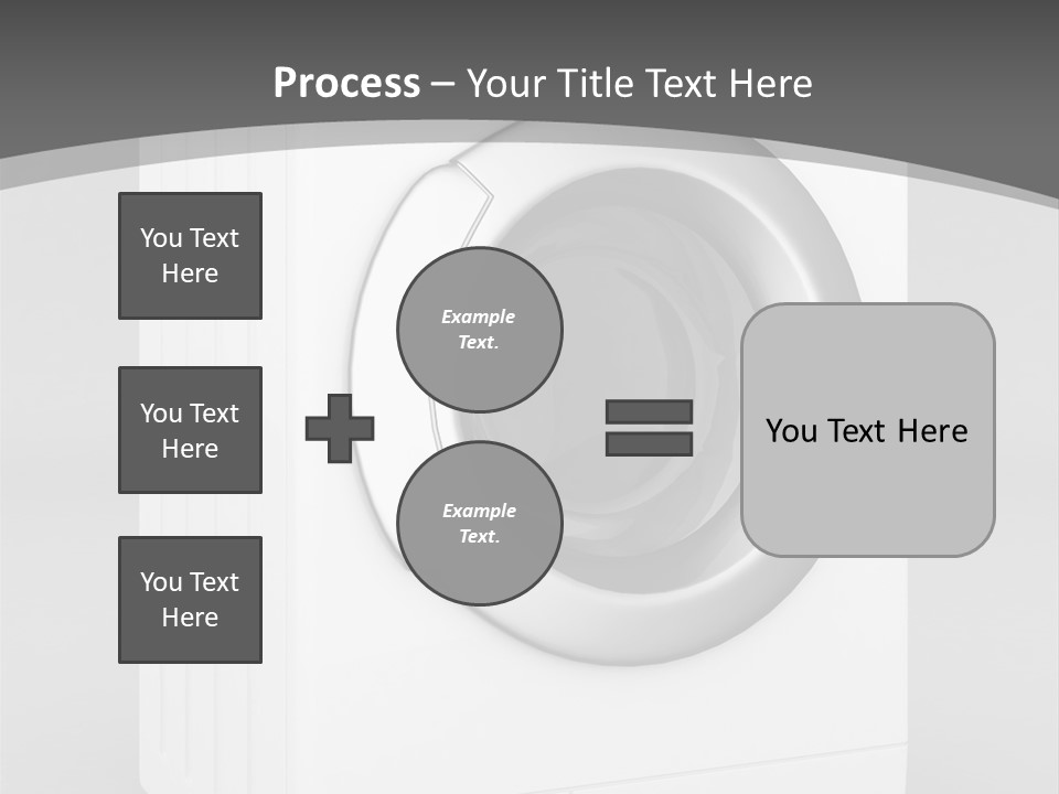 Laundry Generated White PowerPoint Template