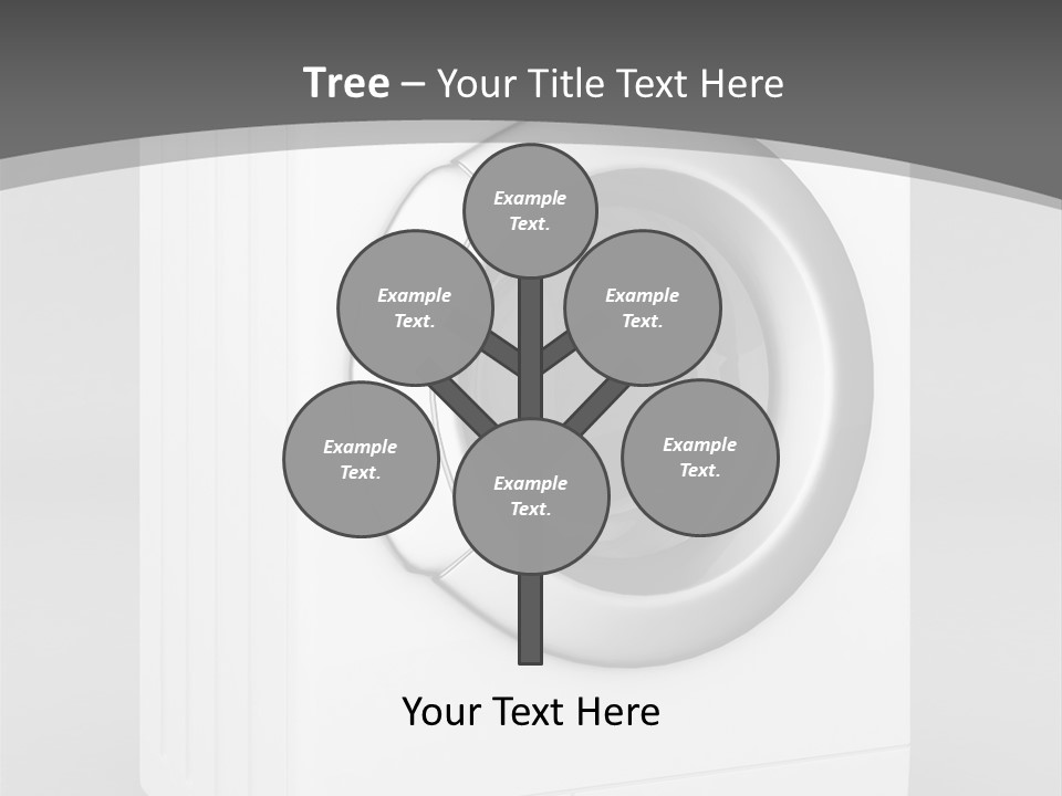 Laundry Generated White PowerPoint Template