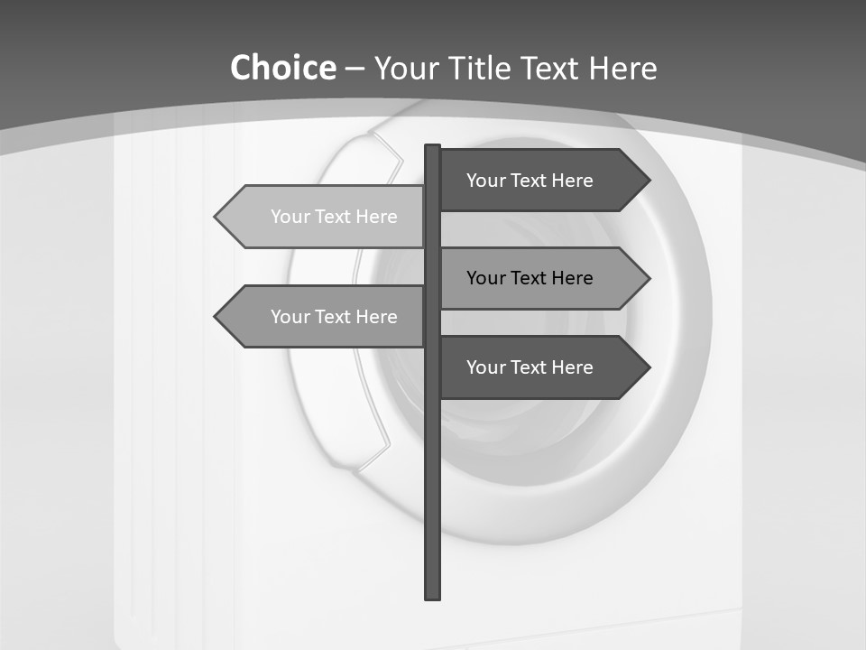 Laundry Generated White PowerPoint Template