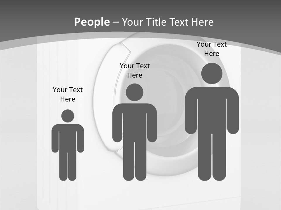 Laundry Generated White PowerPoint Template