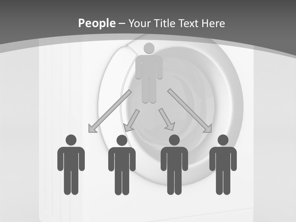 Laundry Generated White PowerPoint Template