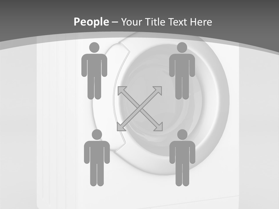 Laundry Generated White PowerPoint Template