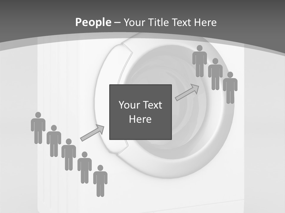 Laundry Generated White PowerPoint Template