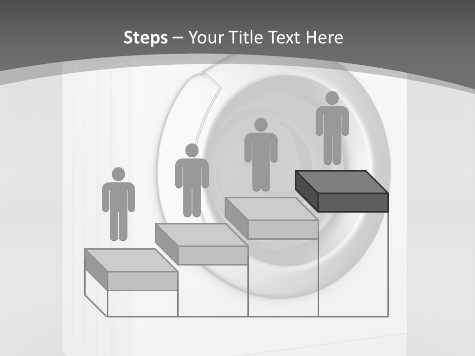 Laundry Generated White PowerPoint Template