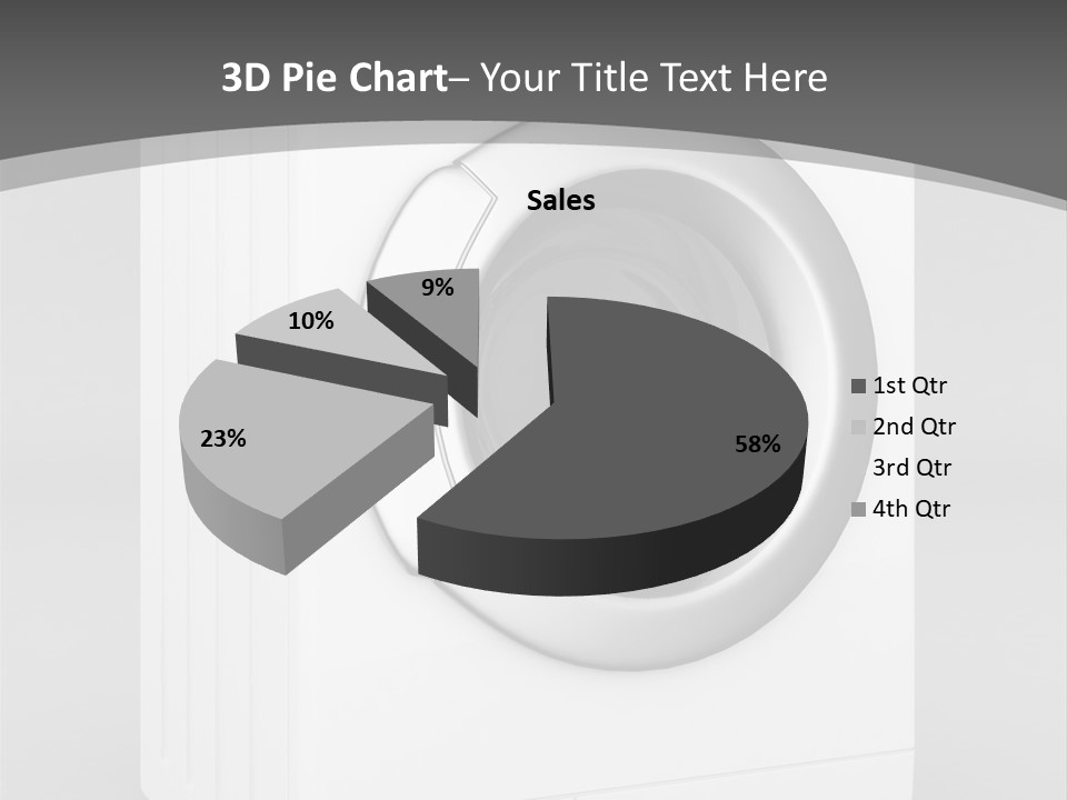 Laundry Generated White PowerPoint Template