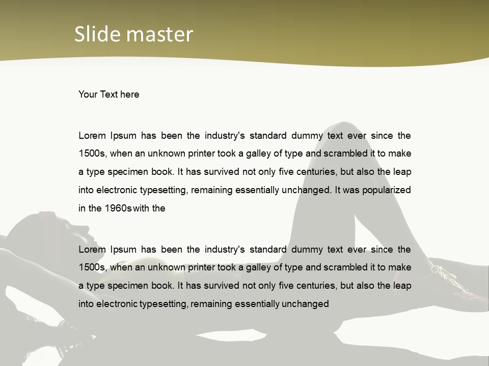 White Fitness Young PowerPoint Template