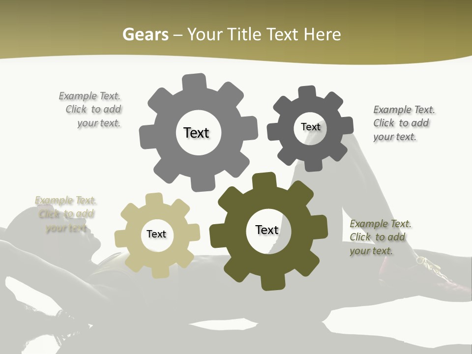 White Fitness Young PowerPoint Template