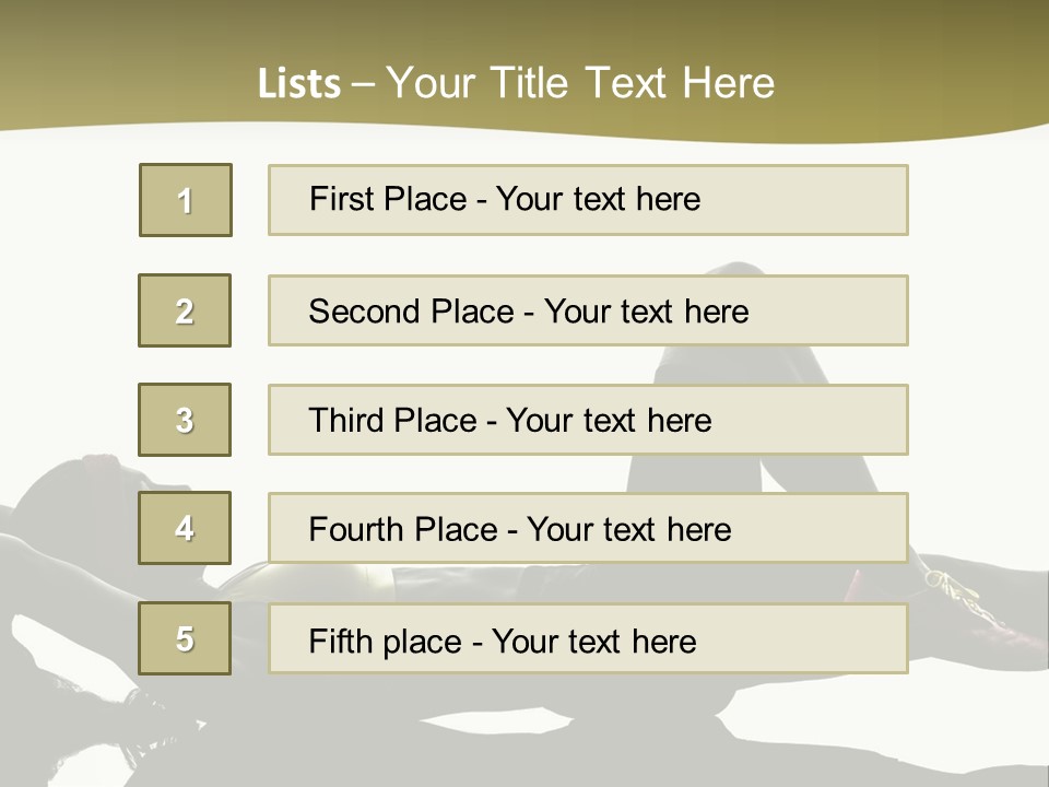 White Fitness Young PowerPoint Template
