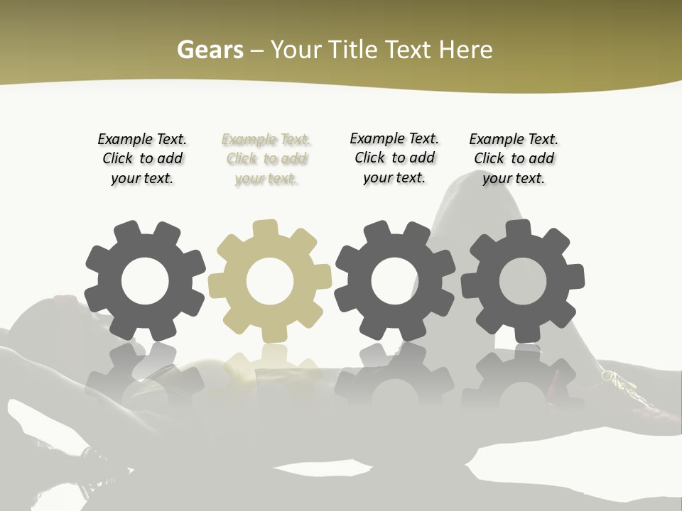 White Fitness Young PowerPoint Template