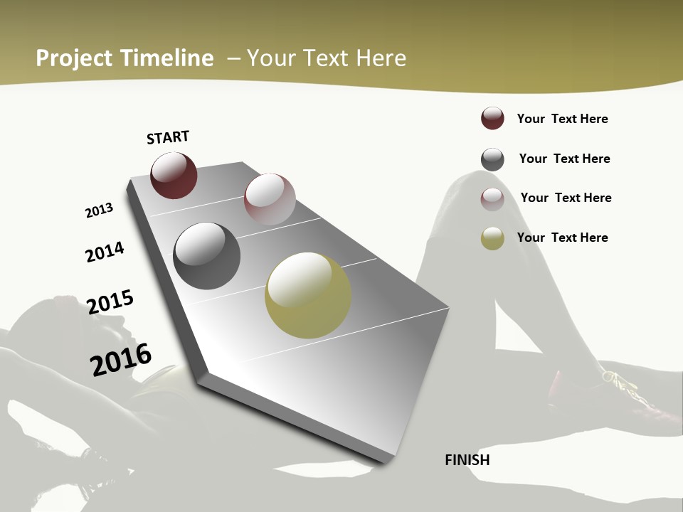 White Fitness Young PowerPoint Template