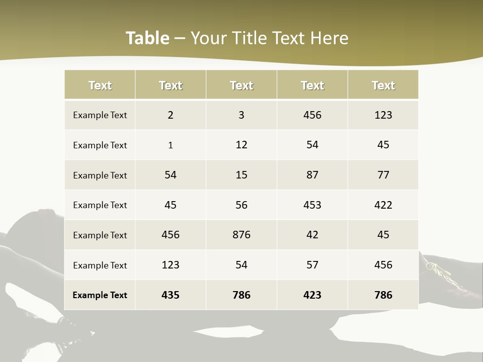 White Fitness Young PowerPoint Template