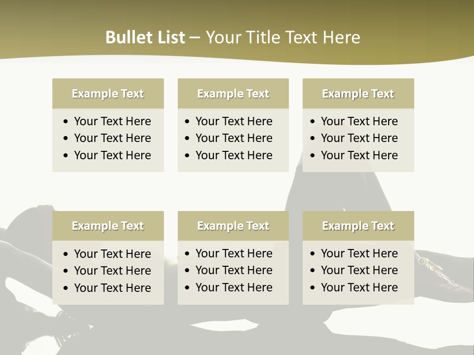 White Fitness Young PowerPoint Template