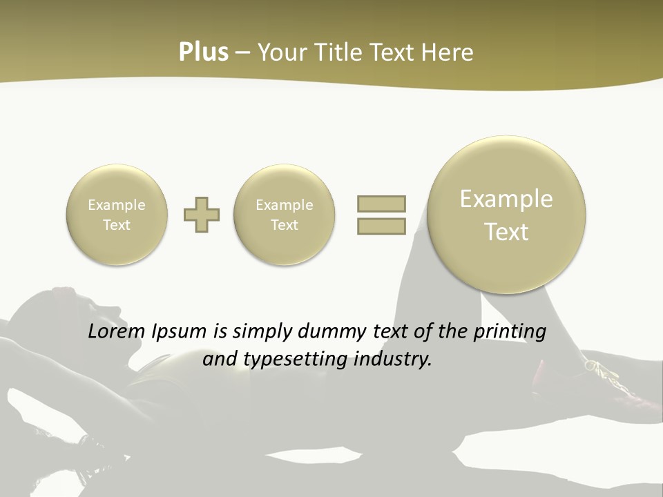 White Fitness Young PowerPoint Template