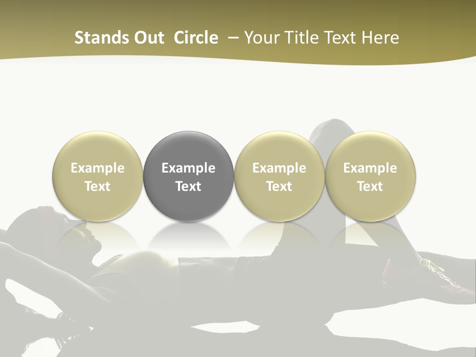 White Fitness Young PowerPoint Template