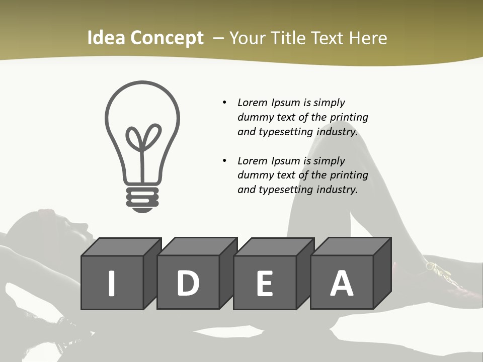 White Fitness Young PowerPoint Template