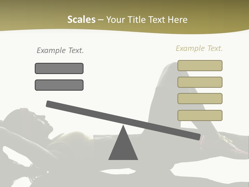 White Fitness Young PowerPoint Template