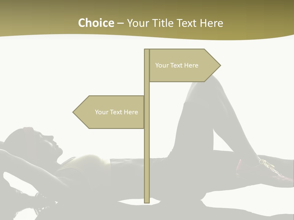 White Fitness Young PowerPoint Template