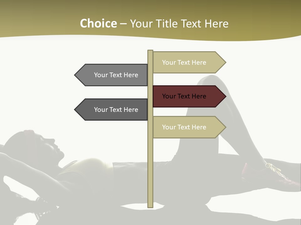 White Fitness Young PowerPoint Template