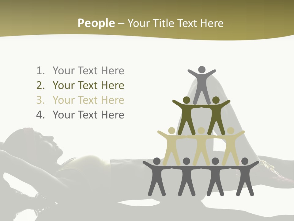 White Fitness Young PowerPoint Template