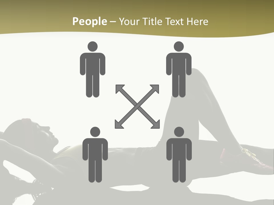 White Fitness Young PowerPoint Template