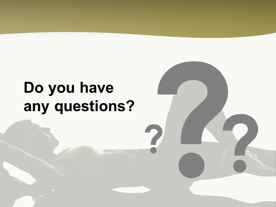 White Fitness Young PowerPoint Template