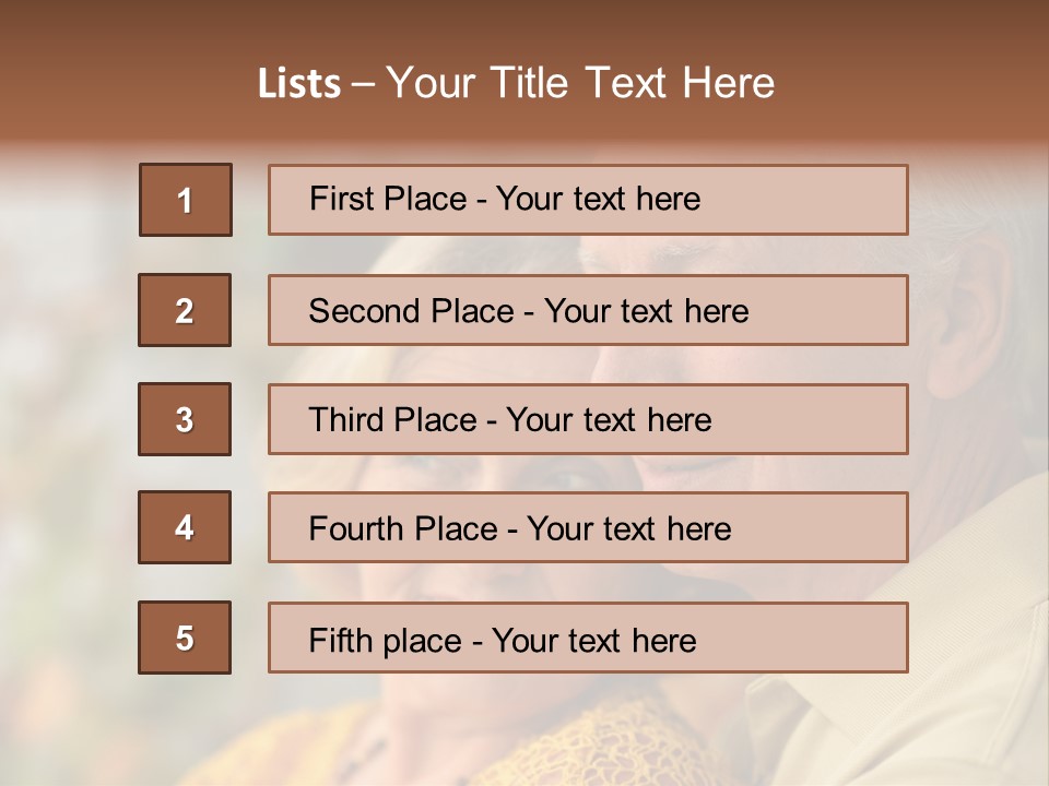 Aged Pensioner Elderly PowerPoint Template