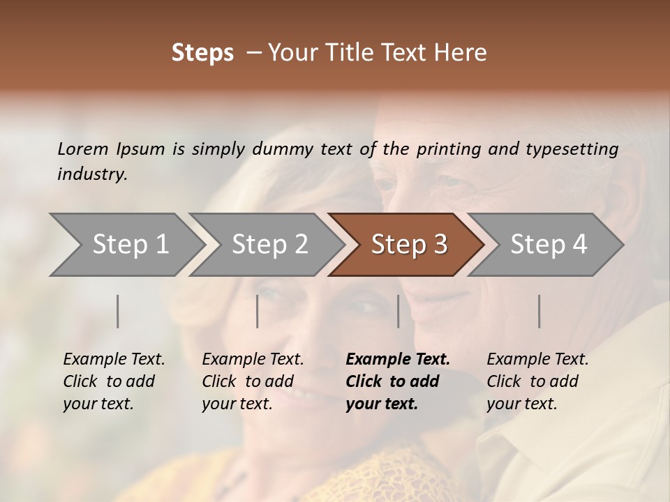 Aged Pensioner Elderly PowerPoint Template