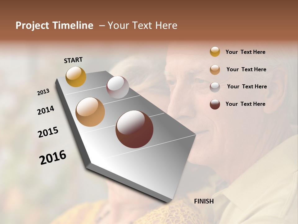 Aged Pensioner Elderly PowerPoint Template