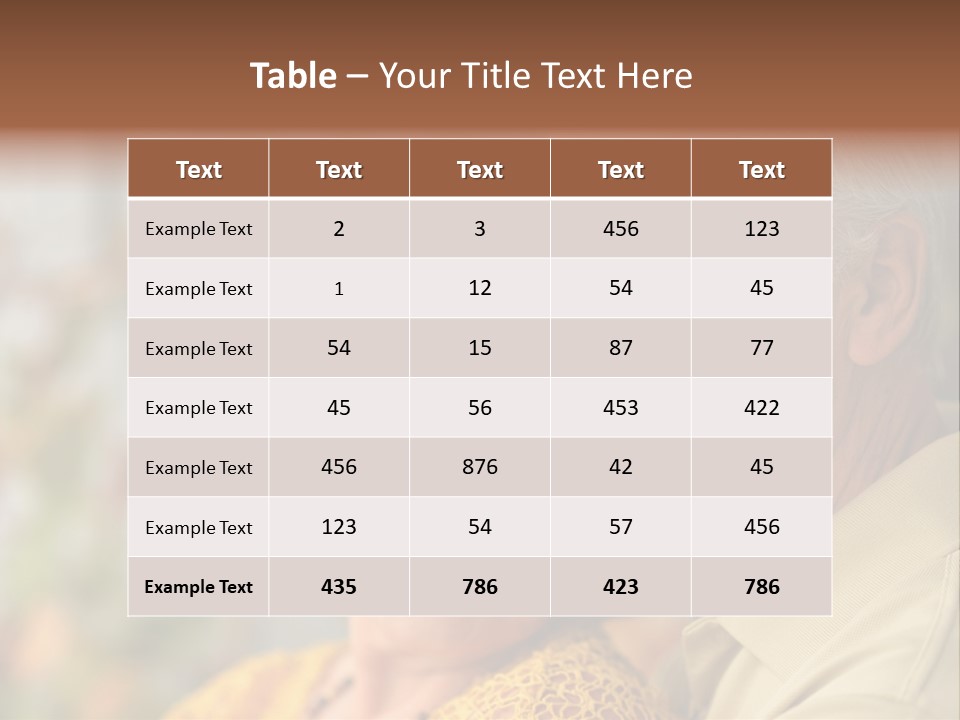 Aged Pensioner Elderly PowerPoint Template