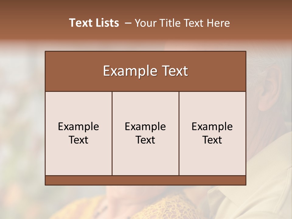 Aged Pensioner Elderly PowerPoint Template