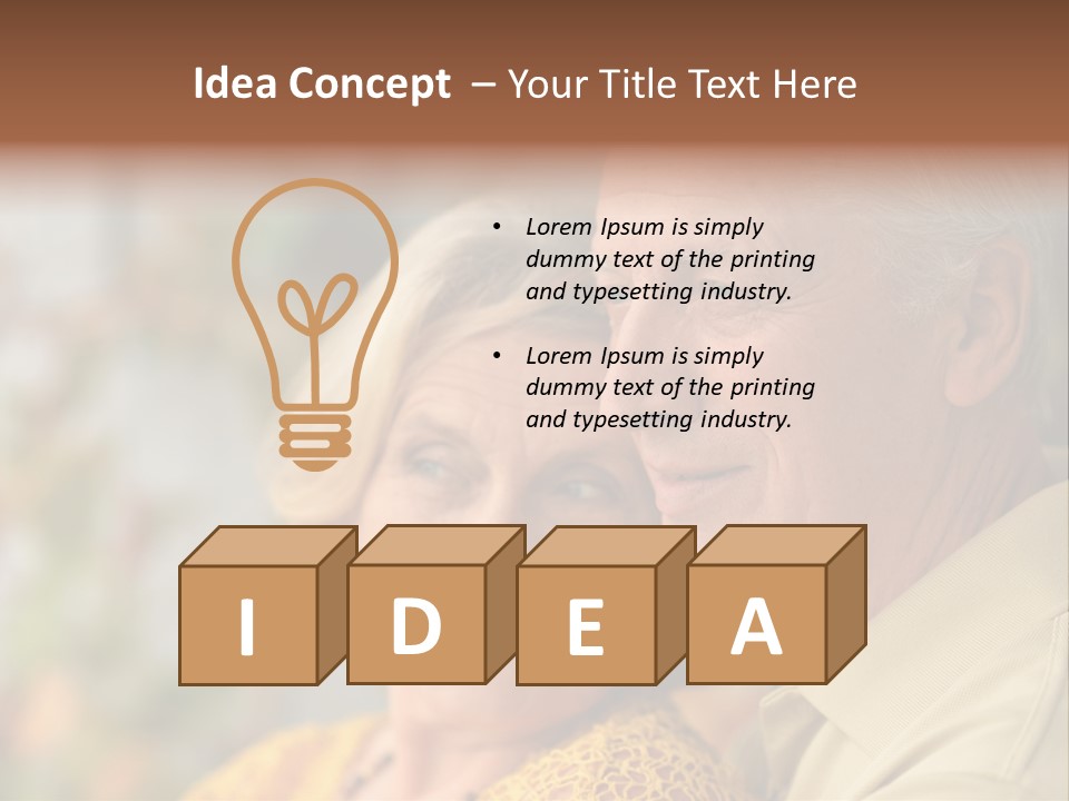 Aged Pensioner Elderly PowerPoint Template