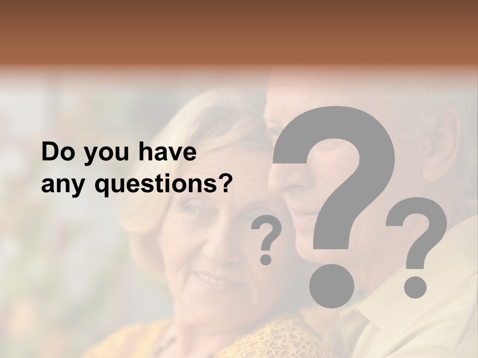 Aged Pensioner Elderly PowerPoint Template