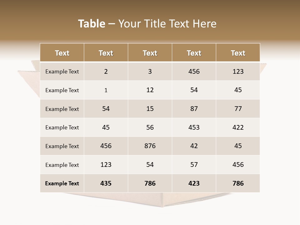 Equipment Blank Isolated PowerPoint Template