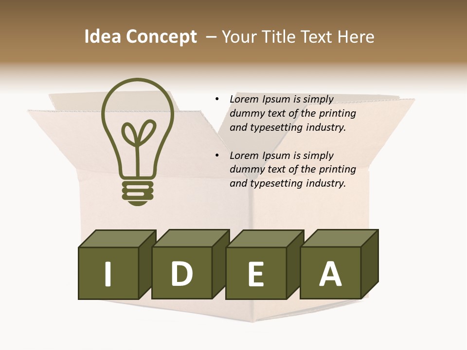 Equipment Blank Isolated PowerPoint Template