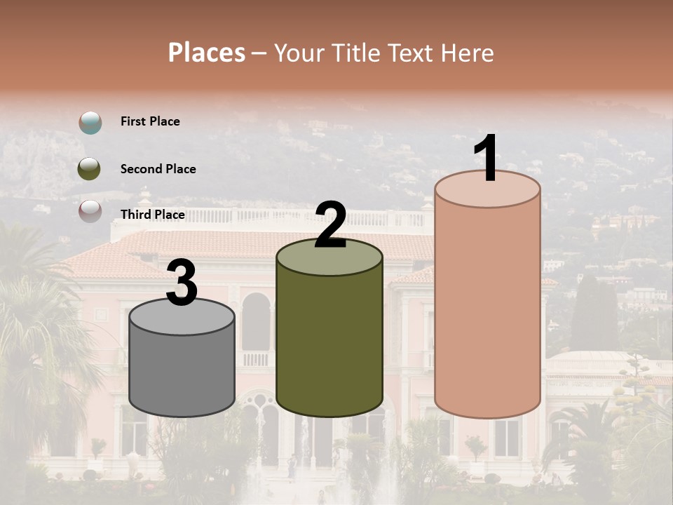 Steps Front Palm PowerPoint Template