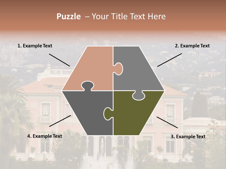 Steps Front Palm PowerPoint Template