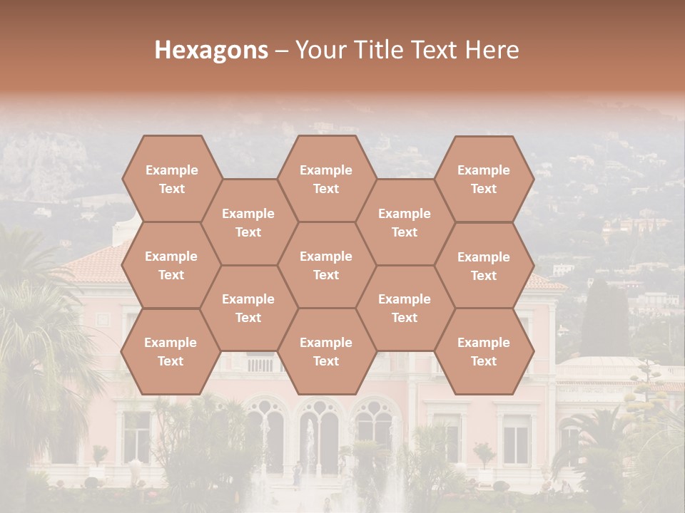 Steps Front Palm PowerPoint Template