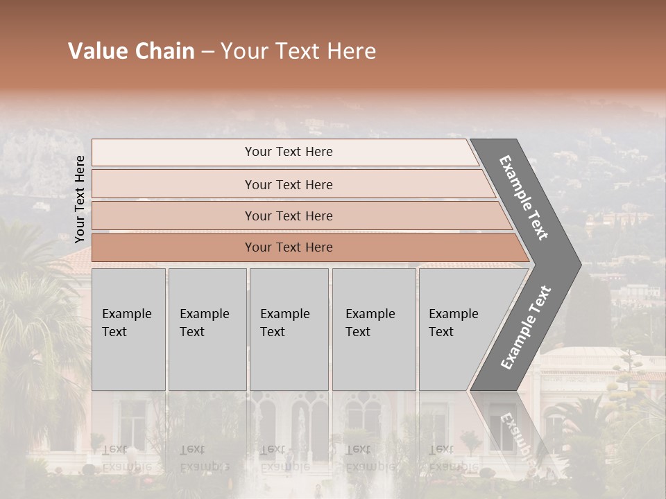 Steps Front Palm PowerPoint Template
