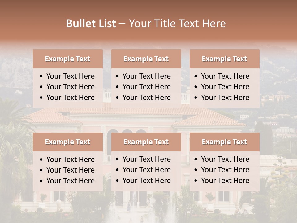 Steps Front Palm PowerPoint Template